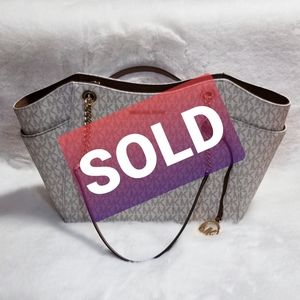 Michael Kors Vanilla Chain Tote